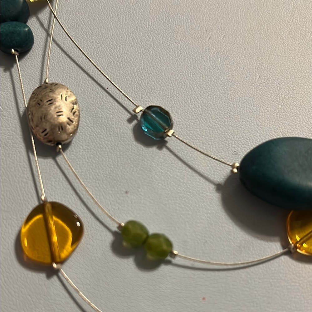 Chico’s Multicolor Beaded Necklace - image 3